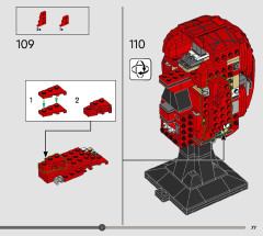 LEGO 76285 instructions page 77 – build guide
