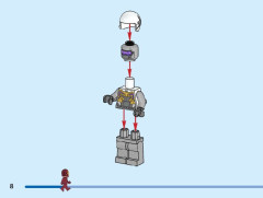LEGO 76288 instructions page 8 – build guide