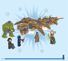 LEGO 76290 instructions page 74 – build guide