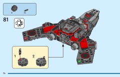 LEGO 76292 instructions page 74 – build guide