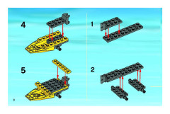 LEGO 7631 instructions page 8 – build guide