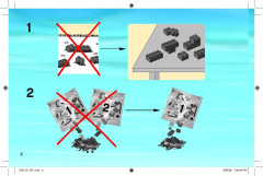LEGO 7633 instructions page 2 – build guide