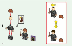 LEGO 76386 instructions page 44 – build guide