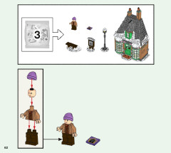 LEGO 76388 instructions page 62 – build guide