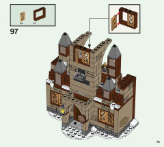 LEGO 76388 instructions page 73 – build guide