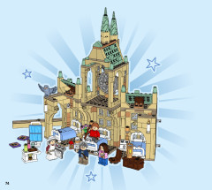 LEGO 76398 instructions page 74 – build guide