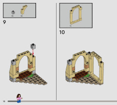 LEGO 76401 instructions page 10 – build guide