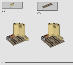 LEGO 76401 instructions page 54 – build guide