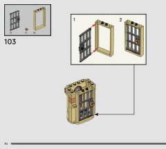 LEGO 76401 instructions page 70 – build guide