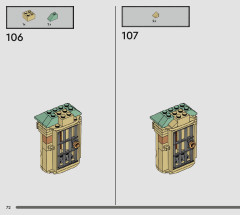 LEGO 76401 instructions page 72 – build guide