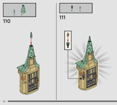 LEGO 76401 instructions page 74 – build guide