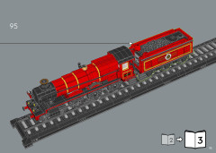 LEGO 76405 instructions page 95 – build guide