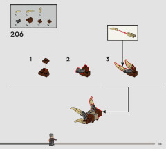 LEGO 76406 instructions page 113 – build guide