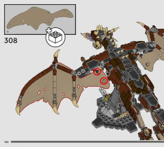 LEGO 76406 instructions page 166 – build guide