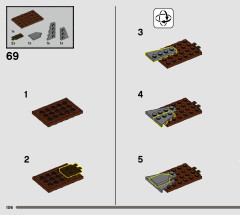 LEGO 76407 instructions page 106 – build guide