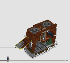 LEGO 76407 instructions page 107 – build guide