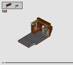 LEGO 76407 instructions page 128 – build guide