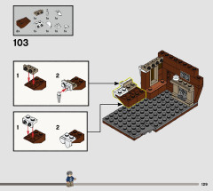 LEGO 76407 instructions page 129 – build guide