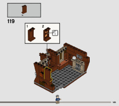 LEGO 76407 instructions page 145 – build guide