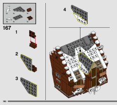 LEGO 76407 instructions page 182 – build guide