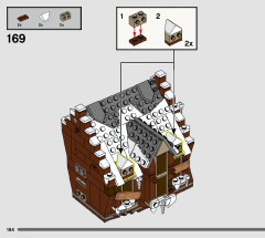 LEGO 76407 instructions page 184 – build guide