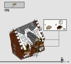 LEGO 76407 instructions page 185 – build guide