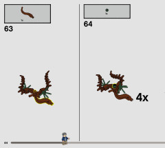 LEGO 76407 instructions page 44 – build guide