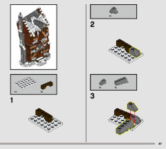 LEGO 76407 instructions page 47 – build guide