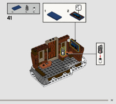 LEGO 76407 instructions page 77 – build guide