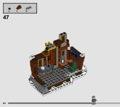 LEGO 76407 instructions page 84 – build guide