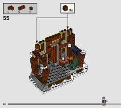 LEGO 76407 instructions page 92 – build guide