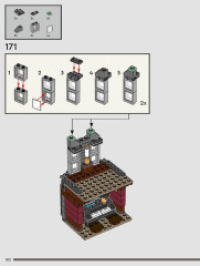 LEGO 76408 instructions page 102 – build guide