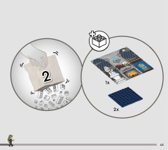 LEGO 76411 instructions page 43 – build guide