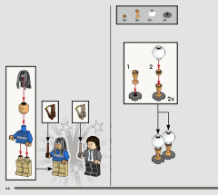 LEGO 76411 instructions page 44 – build guide
