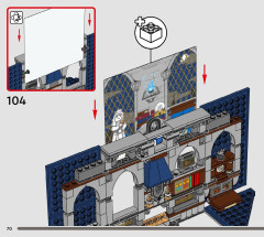 LEGO 76411 instructions page 70 – build guide