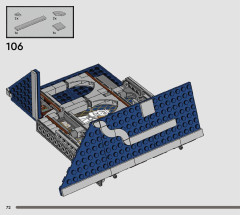 LEGO 76411 instructions page 72 – build guide