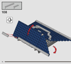 LEGO 76411 instructions page 74 – build guide