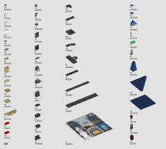 LEGO 76411 instructions page 82 – build guide