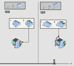 LEGO 76414 instructions page 123 – build guide