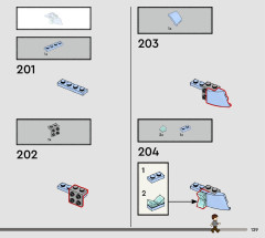 LEGO 76414 instructions page 129 – build guide