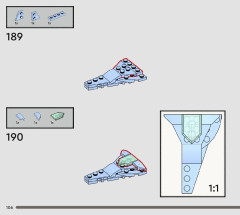 LEGO 76414 instructions page 106 – build guide
