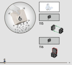 LEGO 76414 instructions page 73 – build guide