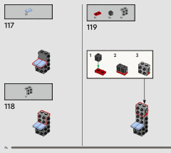 LEGO 76414 instructions page 74 – build guide