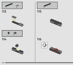 LEGO 76416 instructions page 108 – build guide