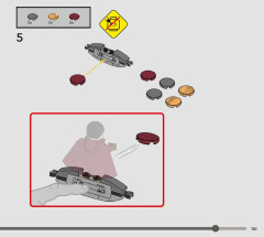 LEGO 76416 instructions page 141 – build guide