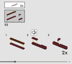 LEGO 76416 instructions page 91 – build guide