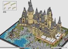 LEGO 76419 instructions page 185 – build guide