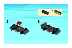 LEGO 7642 instructions page 8 – build guide
