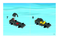 LEGO 7642 instructions page 9 – build guide