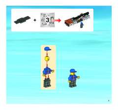 LEGO 7642 instructions page 3 – build guide